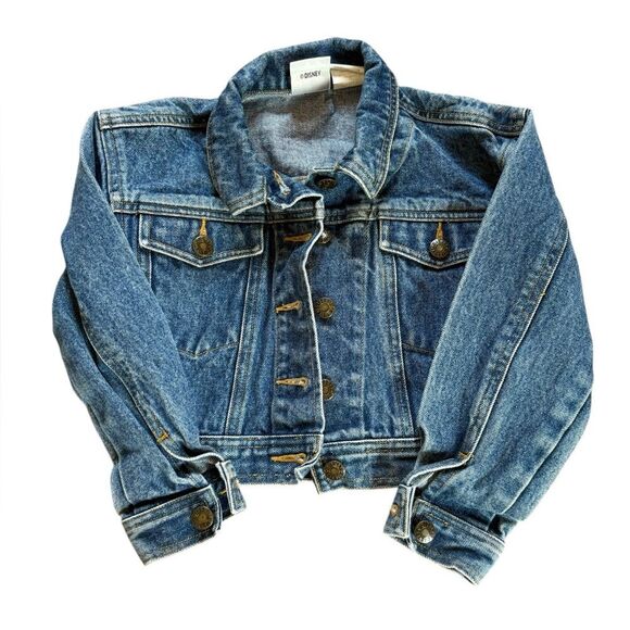 Disney Vintage Jean Denim Jacket Embroidered Mickey Mouse and Friends Kids XS - Picture 3 of 6